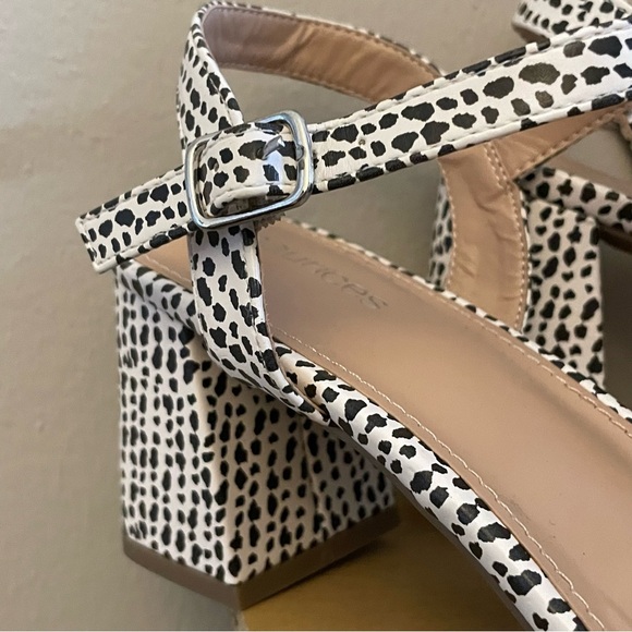 Maurice’s Domination Black & White Patterned Block Heels Size 9.5 - Picture 15 of 16
